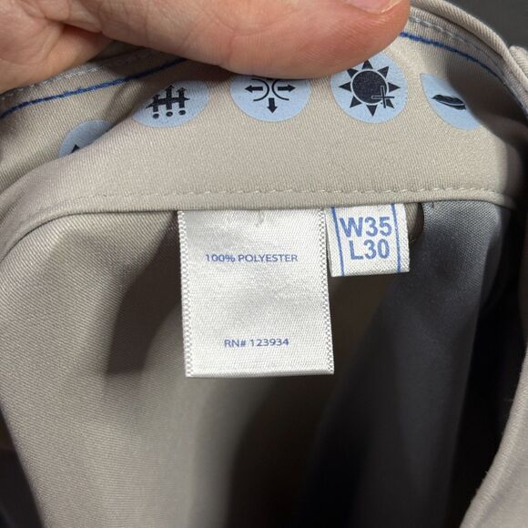 Southern Tide Pants Mens 35x30 Beige Tan Jack Performance Pant Stretch Preppy - Picture 4 of 14